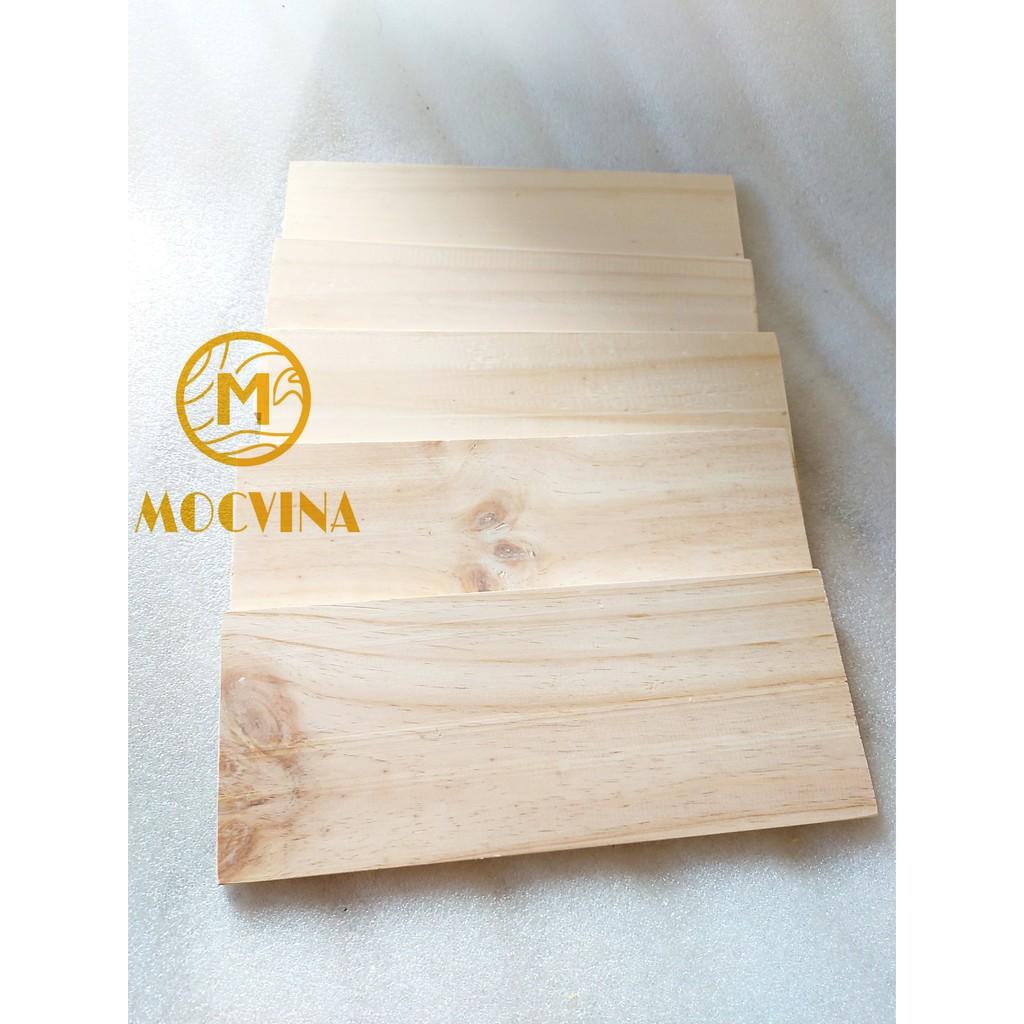 Combo 5 tấm gỗ thông mới đẹp dài 30cm, rộng 12cm, dày 1cm bào láng đẹp 4 mặt thích hợp trang trí, làm kệ, DIY Mộc Vina