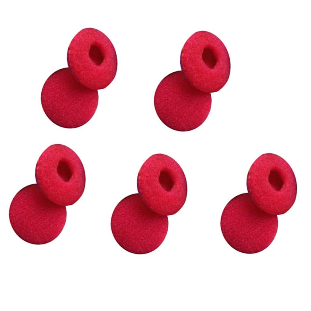 10 Pcs Foam Ear Pad Cover Earphone Earbud Anti-slip for red