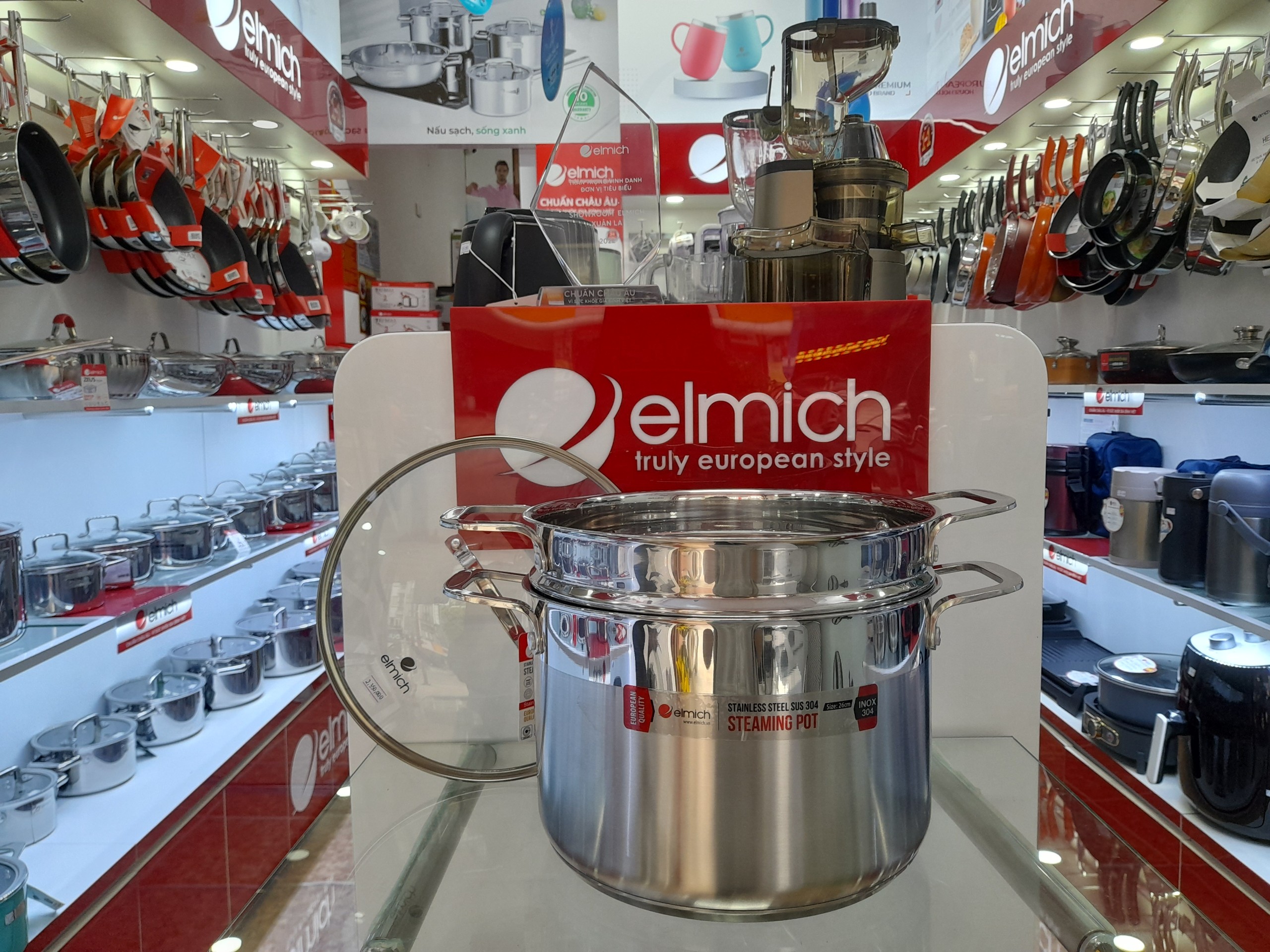 Nồi hấp Inox 304 Elmich 26cm EL3360