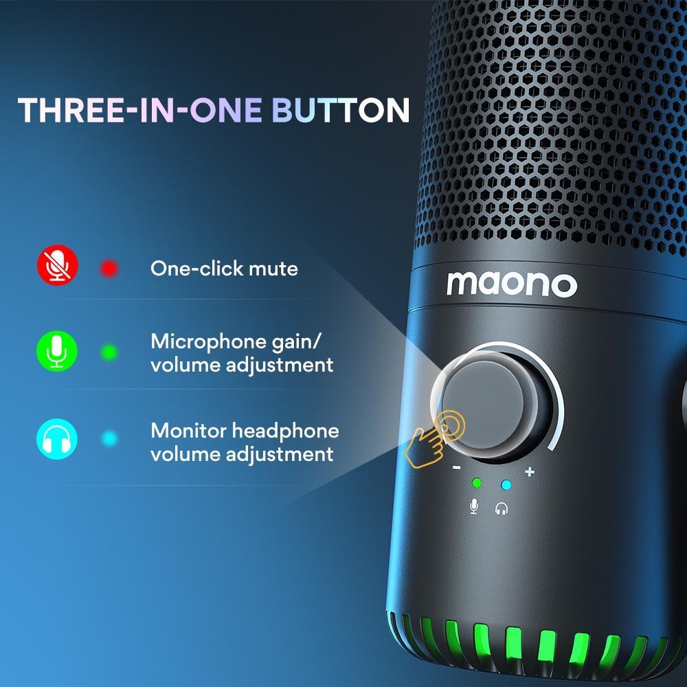 Mic thu âm MAONO DM30-A Cho PC Điện Thoại livestream