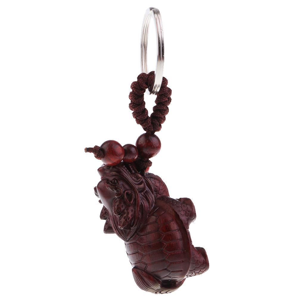 Animal Handmade Wood Keyring Charm Gift Car Purse Handbag Pendant Keychain