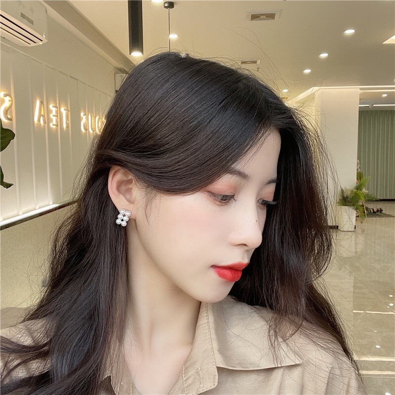Khuyên tai ngọc trai nhân tạo hàn quốc