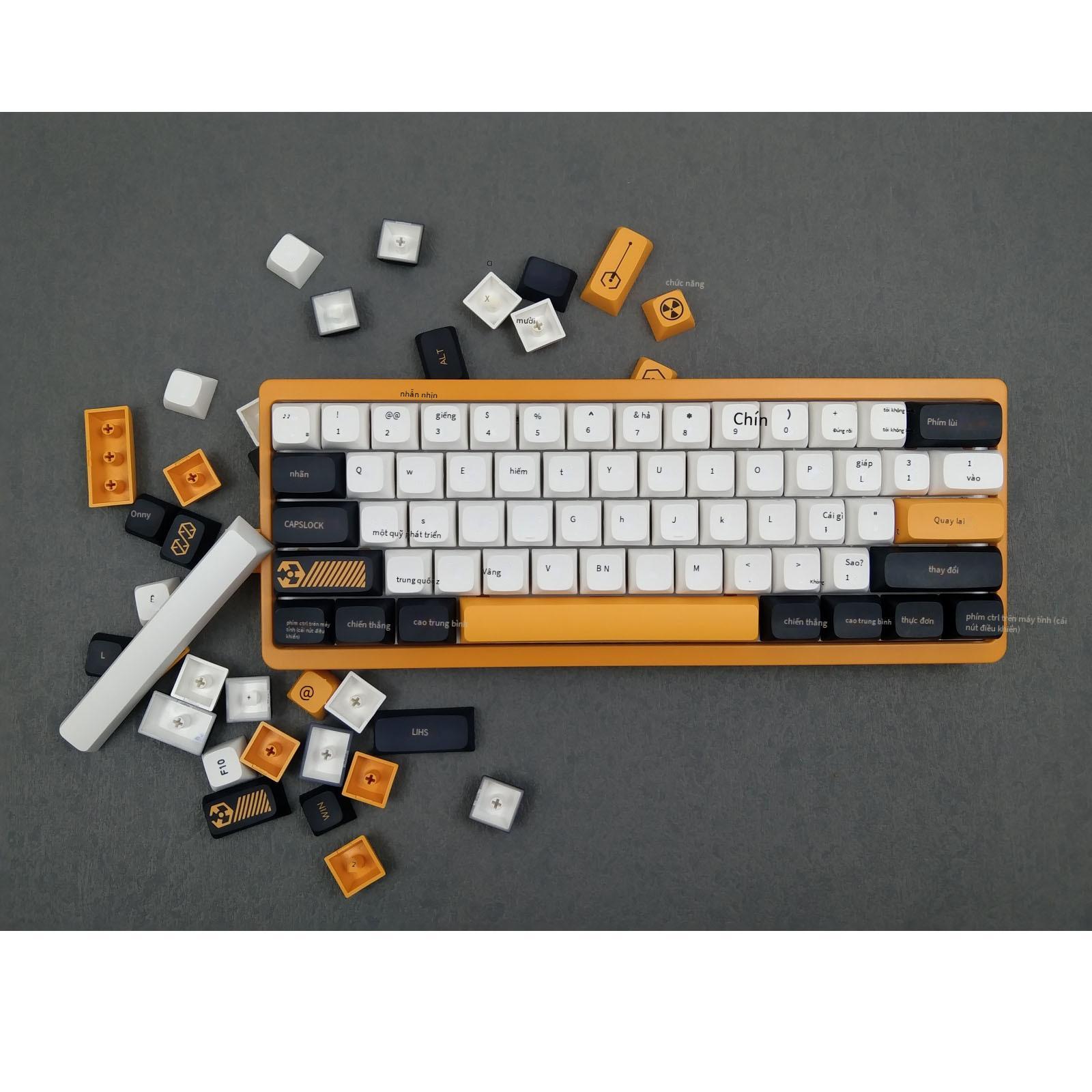 Giá thấp nhất chiến tranh ảo 131 phím Tiếng Anh nhỏ đầy đủ chiều cao XDA pbt/năm mặt thăng hoa nhiệt tùy chỉnh keycaps cơ học