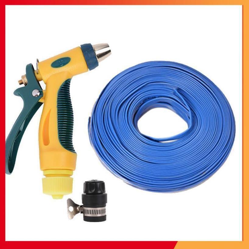Bộ dây vòi xịt nước rửa xe,tưới cây tăng áp 3 lần 15m