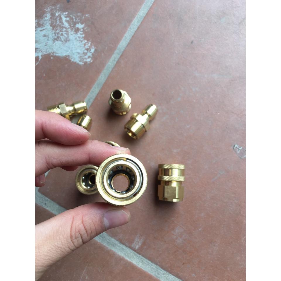 Cút nối nhanh máy rửa xe ren M22, khớp nối nhanh máy rửa xe ren M22