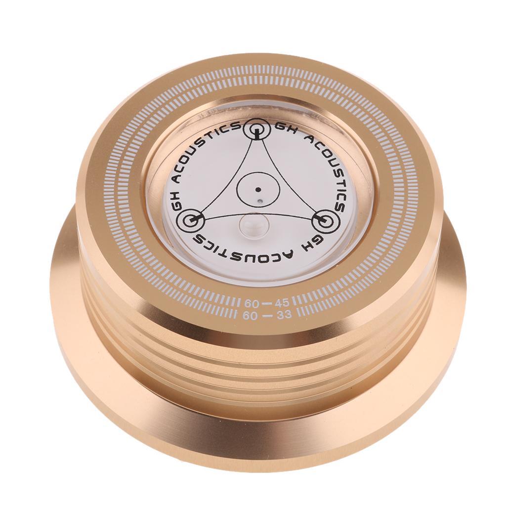 2 Pieces Aluminum Record Weight LP Disc Stabilizer Turntable Vinyl Clamp for Vinyl Turntables