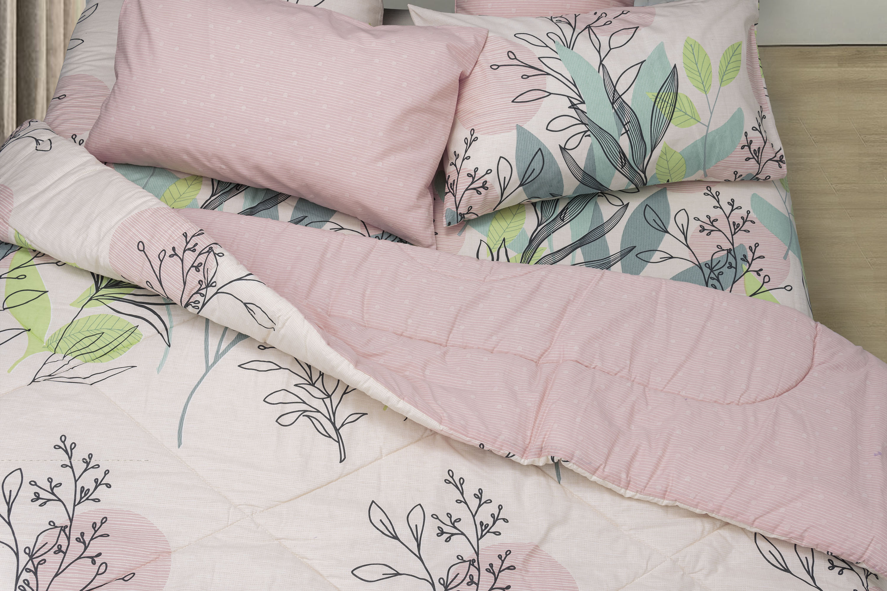 Bộ Ga và Vỏ Gối Akemi Cotton Essential Embrace Charm gồm 5 món