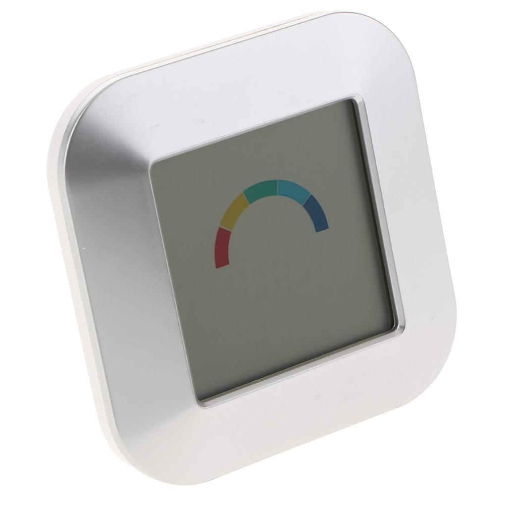 Indoor Thermometer Hygrometer Electronic Touch Type Weather Clock Indicator