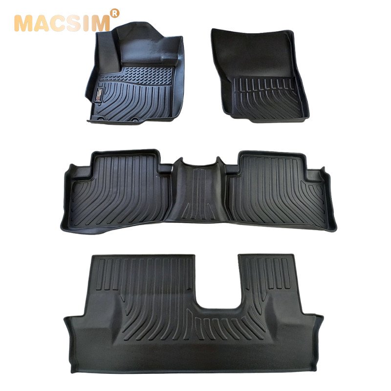 Thảm lót sàn xe Mitsubishi outlander 2014-2022 nhãn hiệu Macsim TPE- 3 hàng ghế