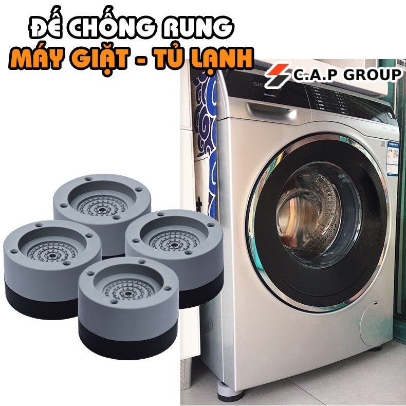 Sét 4 chân đế cao su kê máy giặt ,tủ lạnh ,chống rung ,chống ồn ,chống trượt ,độ bền cao phù hợp tất cả các loại máy