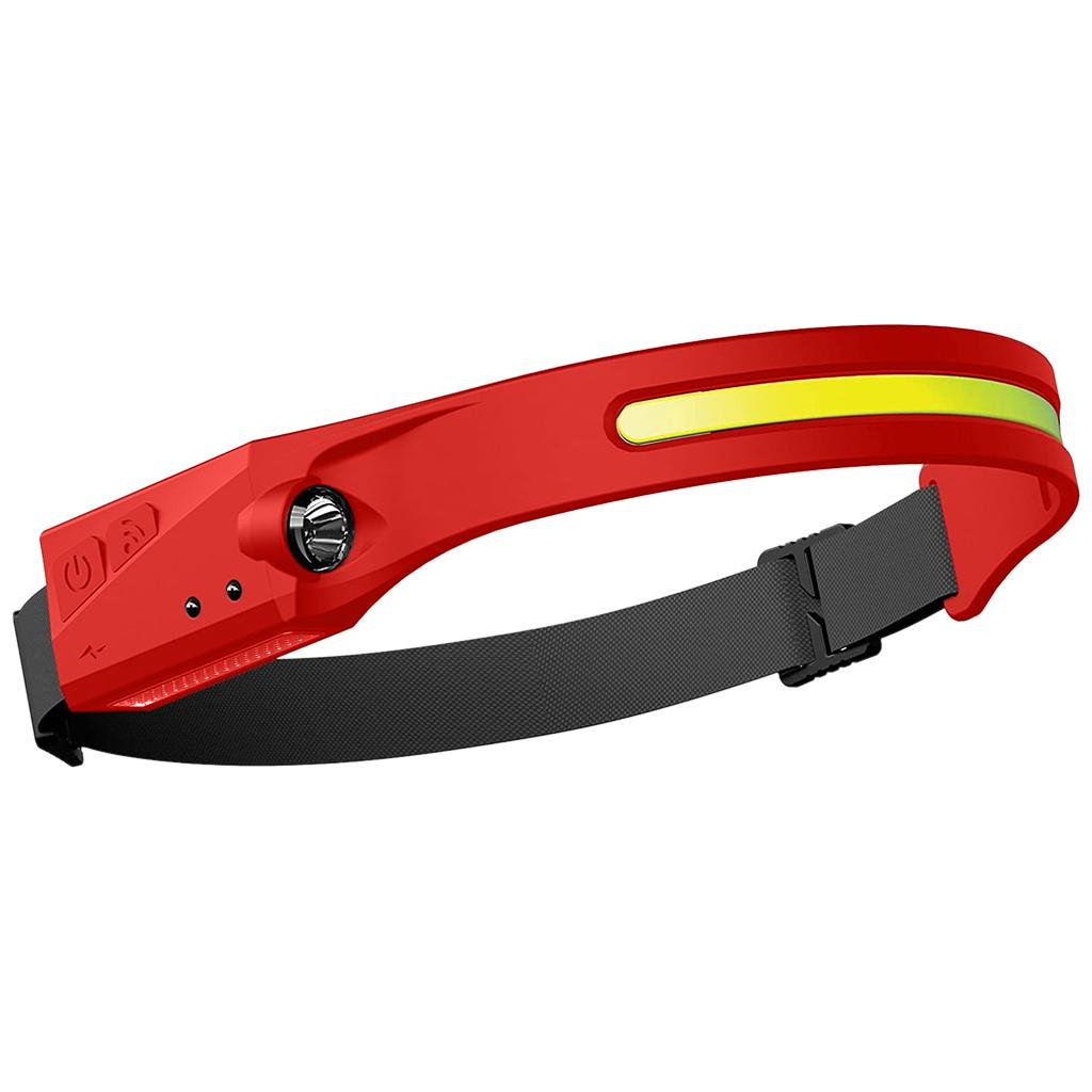 LED Hand Sensor Super Bright Flashlight Headlight for Climbing