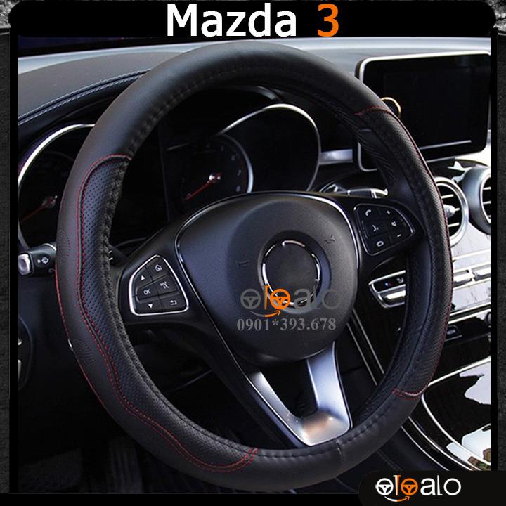 Hình ảnh Bọc vô lăng volang xe Mazda 2 da PU cao cấp BVLDCD - OTOALO