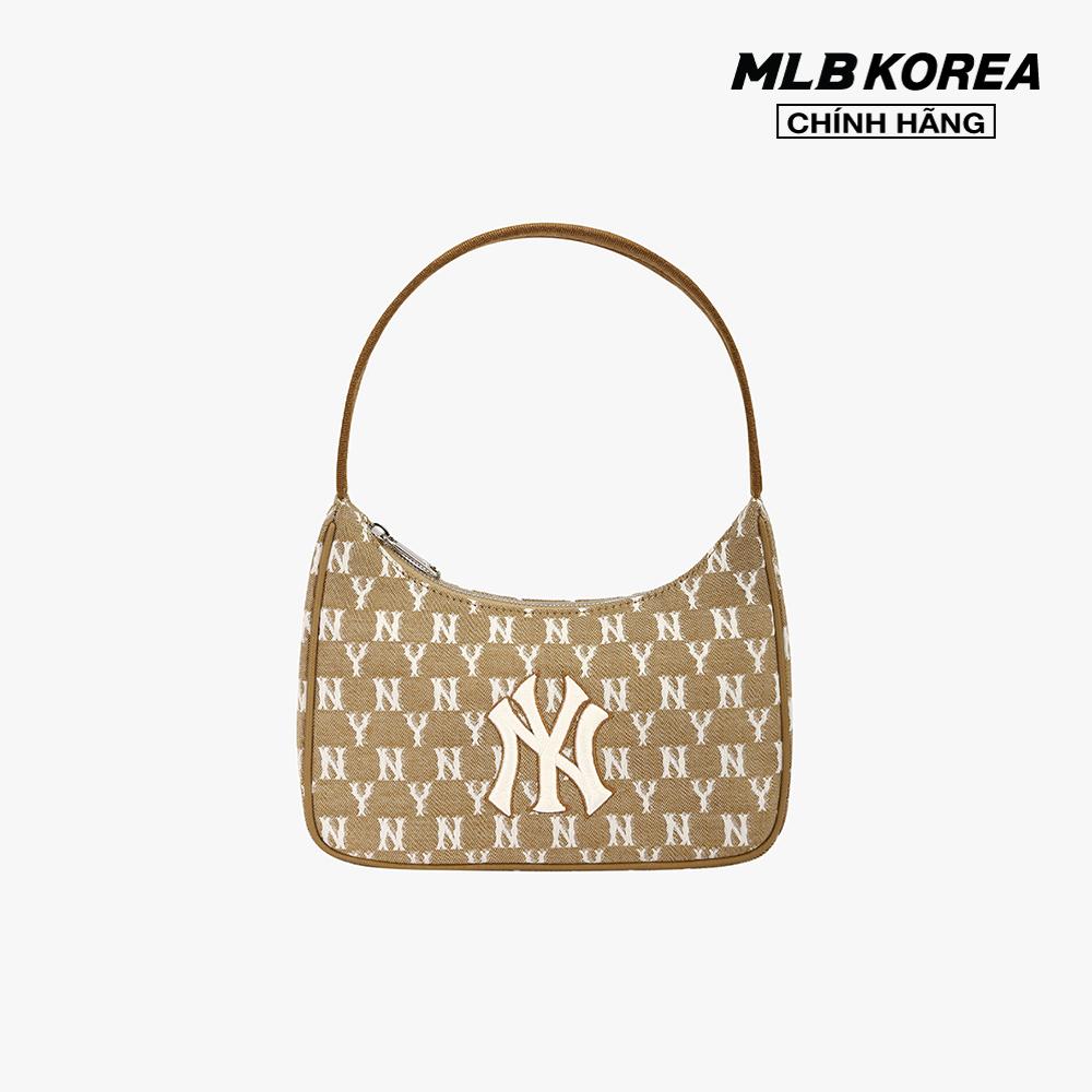 MLB - Túi đeo vai chữ nhật Jacquard Monogram 3ABQS011N-50BGS