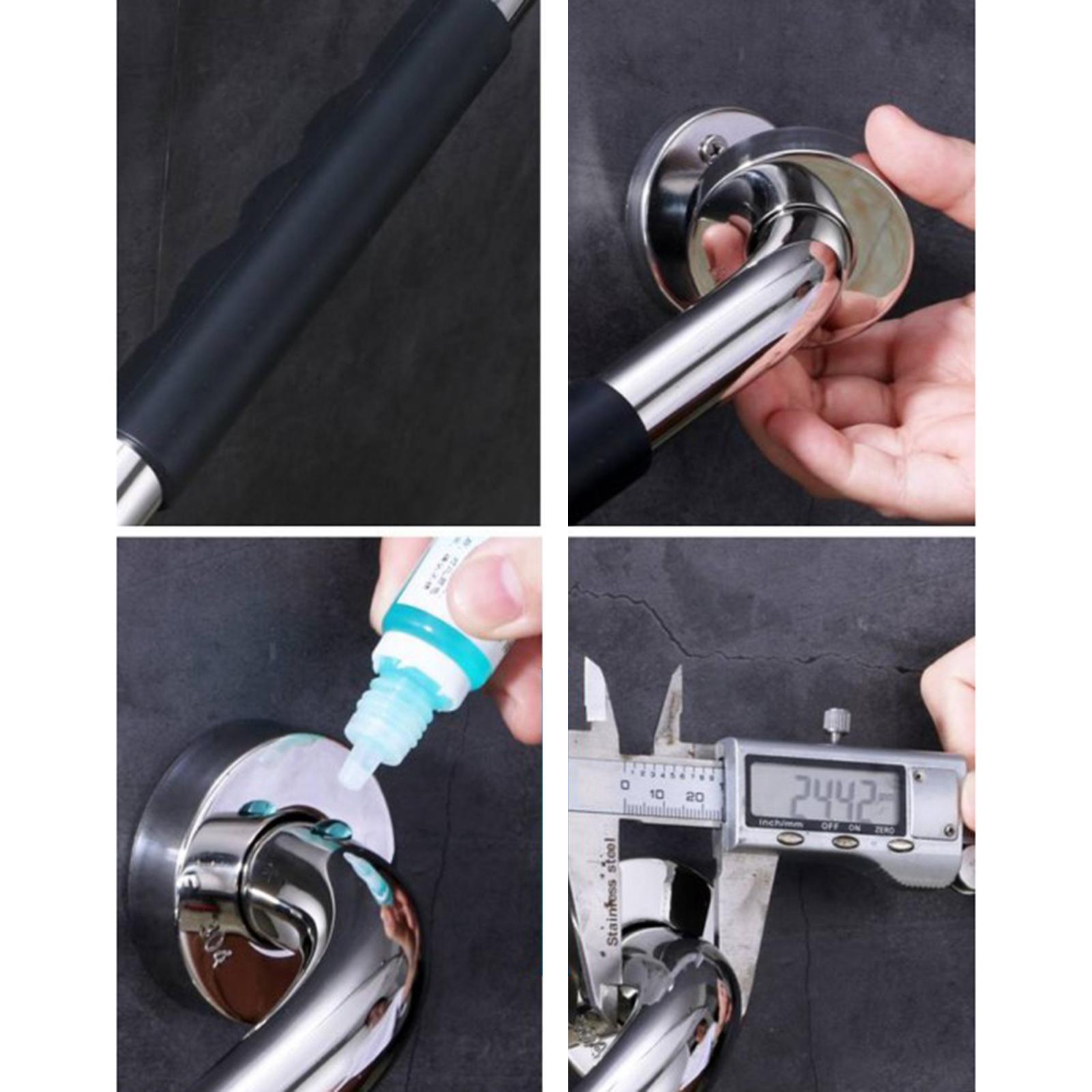 2x Bathroom Grab Bar with Anti Slip Grip , Shower Grab Bar for Bathtub, Bathroom, Toilet, Stainless Steel Safety Handle for The Elderly