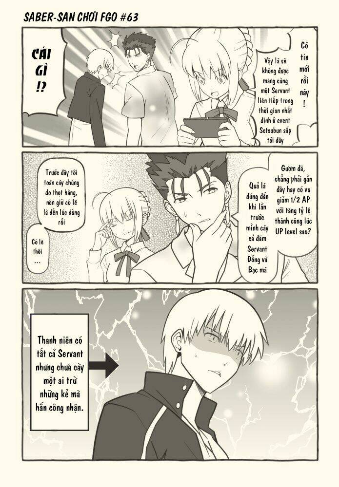 saber-san chơi fgo! chapter 51 17
