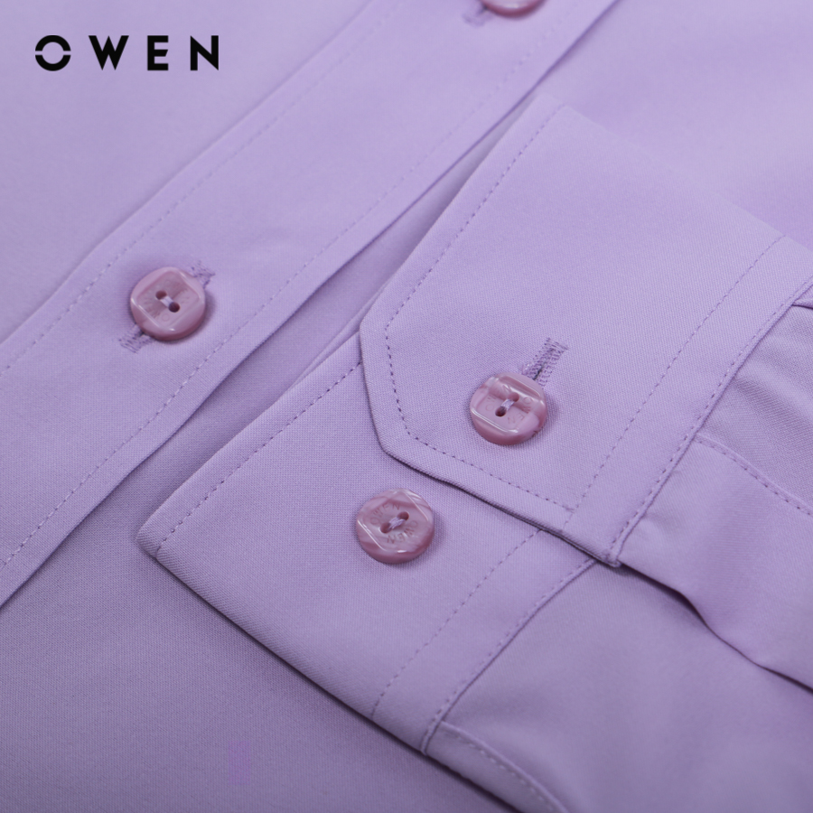 OWEN - Áo sơ mi nam Dài tay form Regular Fit chất liệu Nano 1 màu - AR22303DT