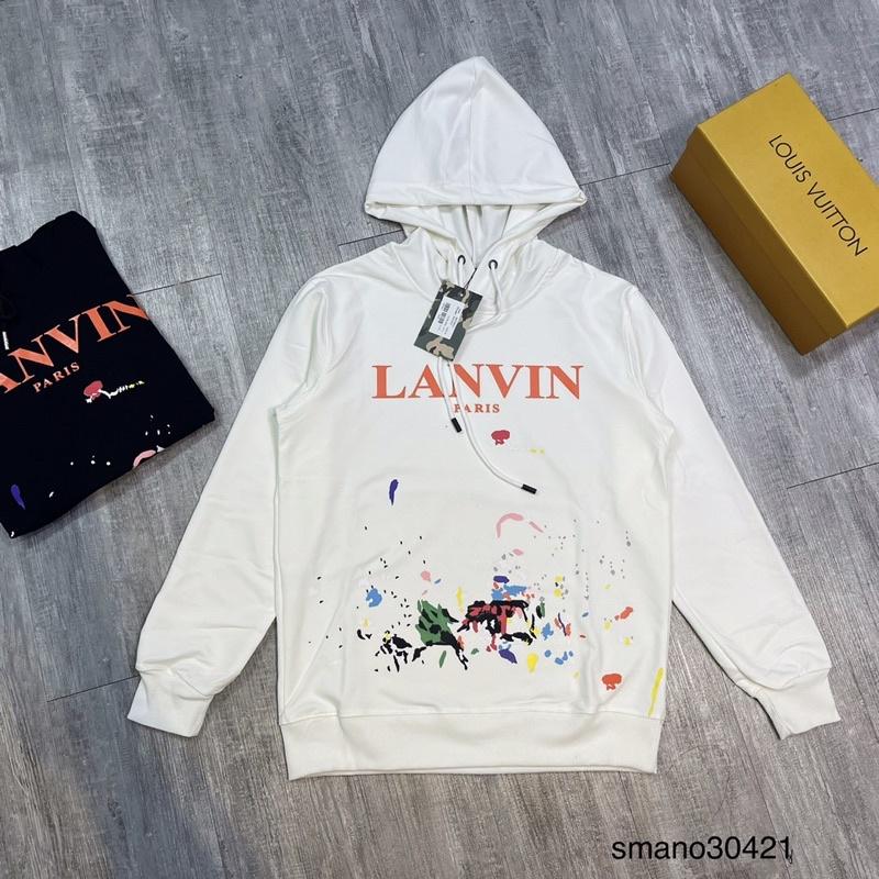 Áo nỉ Hoodie nam nữ LANVIN vẩy sơn siêu hot, kèm video ảnh thật