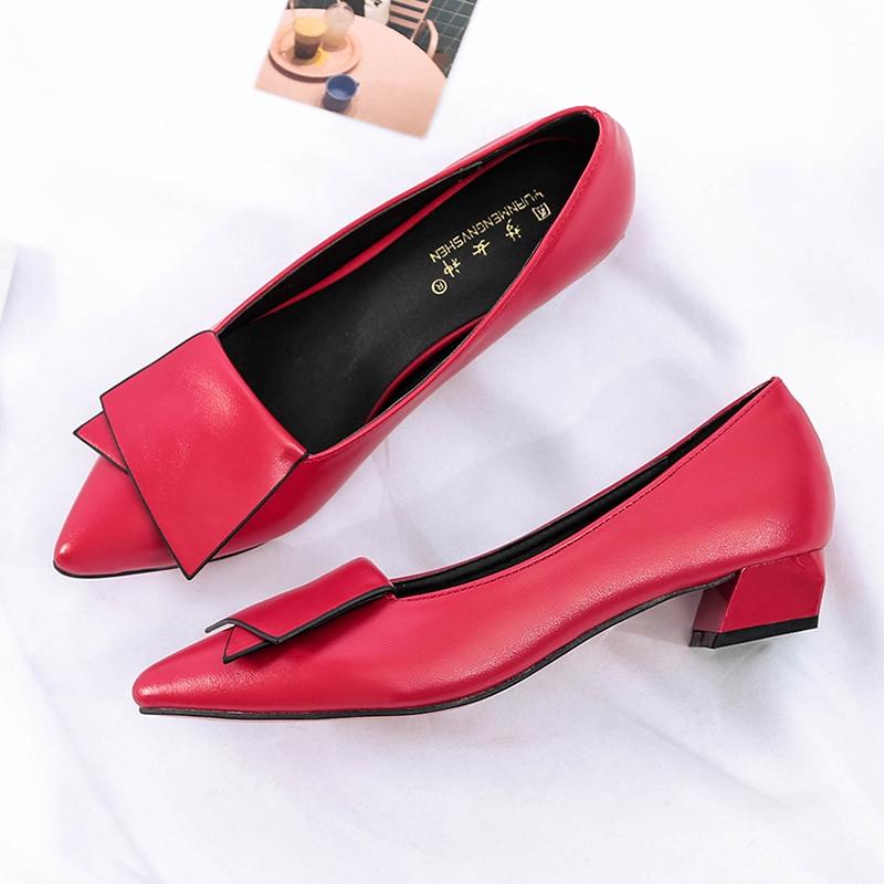Women casual low heel office shoes