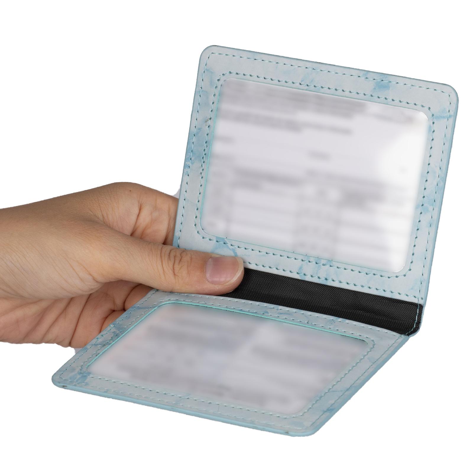Card Holder Wallet for Women Men Slim Bifold ID Credit Card Cases Money Organizers Pocket PU Leather Coin Money Purse
