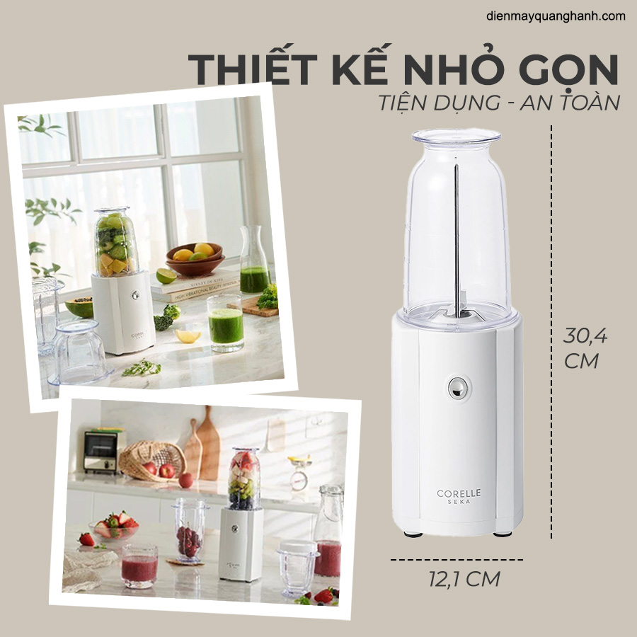 MÁY XAY SINH TỐ ĐA NĂNG CORELLE SEKA, HÀNG CHÍNH HÃNG