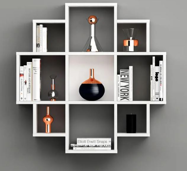 Kệ Treo Tường BLOOM Kiểu Nở Hoa Juno Sofa CTKT205 KT 90 x 90 x 20cm