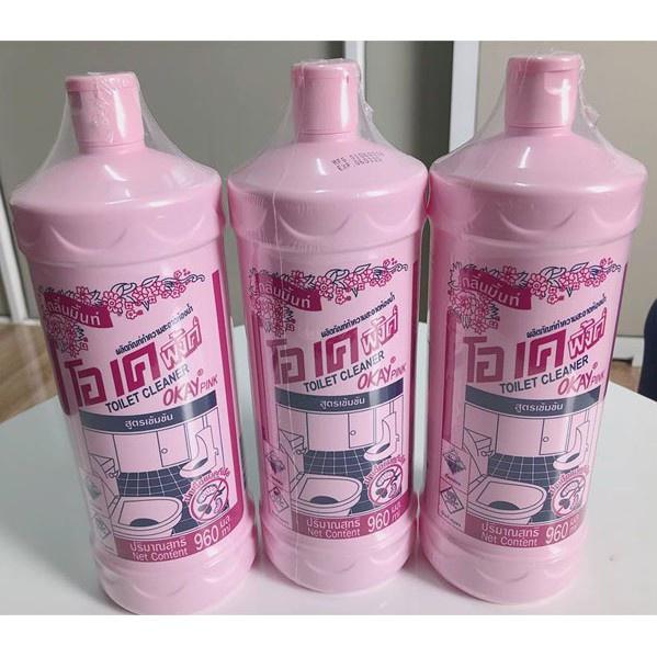 Nước tẩy rửa nhà vệ sinh toilet bồn cầu Okay Thái Lan 960ml diệt khuẩn 99.9%