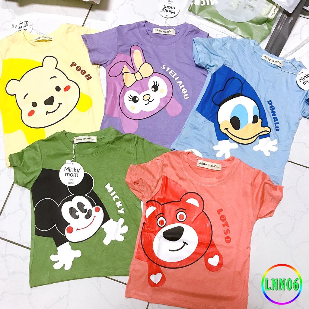Bộ Cộc Tay Cho Bé LNN06 Đồ Bộ Thun Lạnh Cao Cấp Mềm Mịn Thoáng Mát Dễ Chịu, Thoải Mái Cho Bé