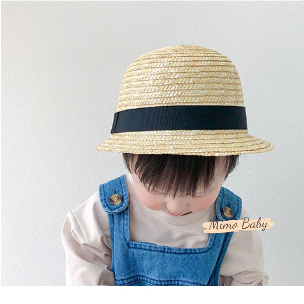 Mũ cói phong cách Nhật Bản cho bé MH03 Mimo Baby