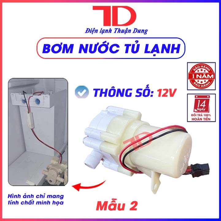 Bơm trợ lực Tủ Lạnh đá rơi 12v - Điện Lạnh Thuận Dung