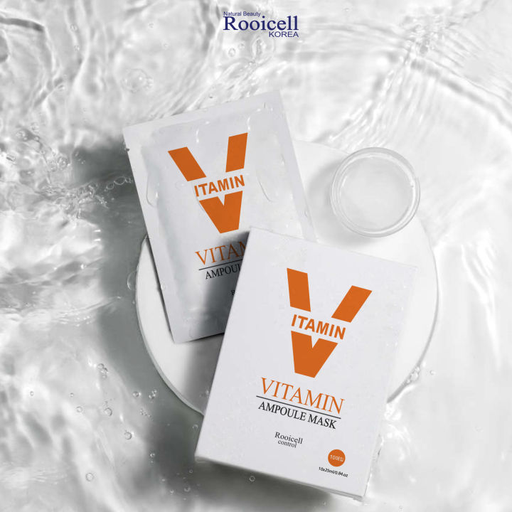 Qùa Tặng - Mặt nạ dưỡng da cao cấp Rooicell Vitamin Ampoule Mask - Made in Korea