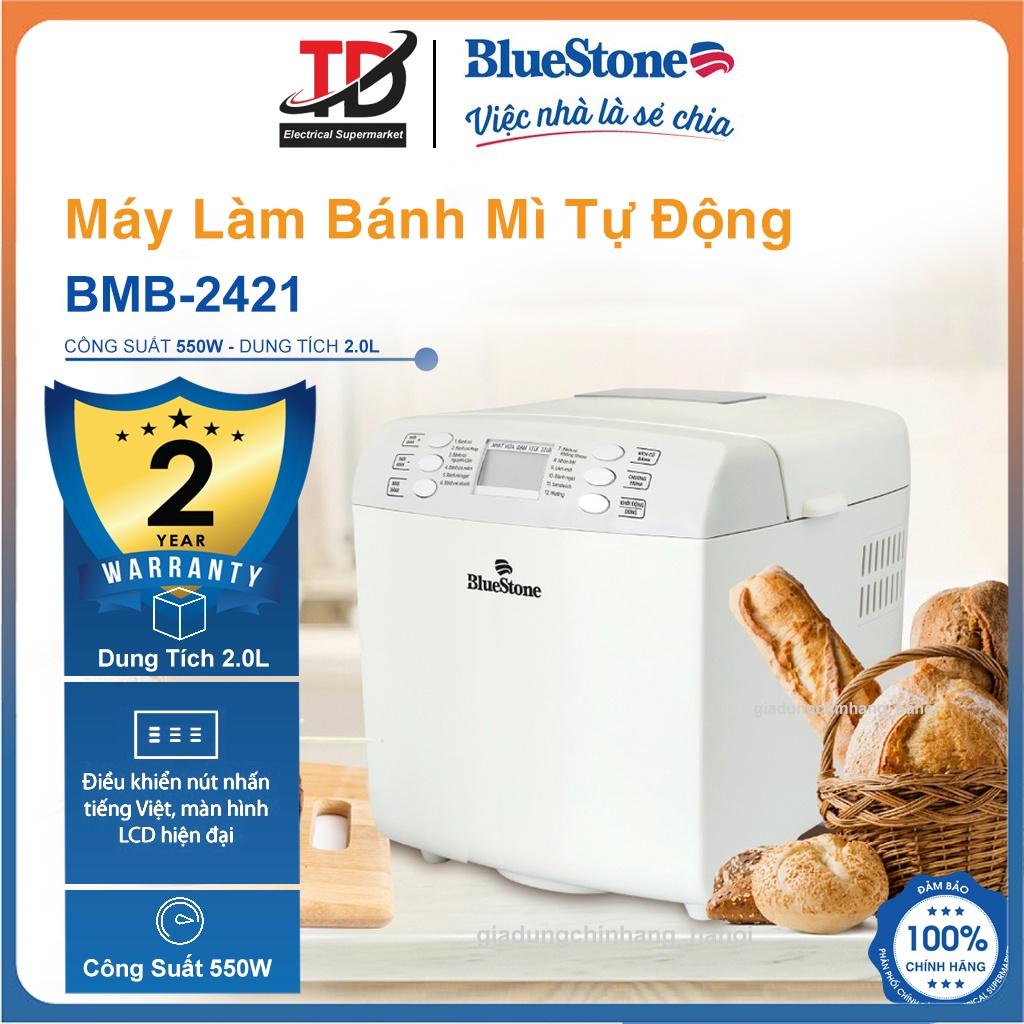Máy Làm Bánh Mì Bluestone BMB-2421,Công Suất 550W, 12 Chế Độ Tự Động, Hàng chính hãng