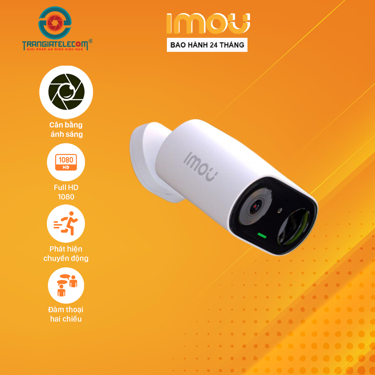 Camera IMOU Cell Go B32P 3M 2K Pin Sạc, Đàm Thoại 2 Chiều - Hàng chính hãng