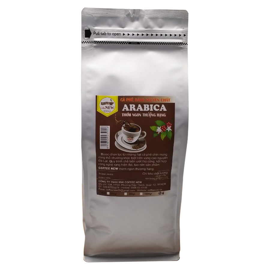 Cà Phê ARABICA - Rang Mộc Nguyên Chất (Gói 1000gr) - Dạng Xay Pha Phin