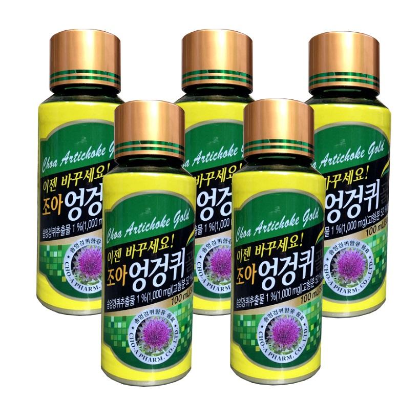 Combo 05 Lọ nước uống giải rượu CHOA Artichoke Gold (05 Lọ) Hàn Quốc