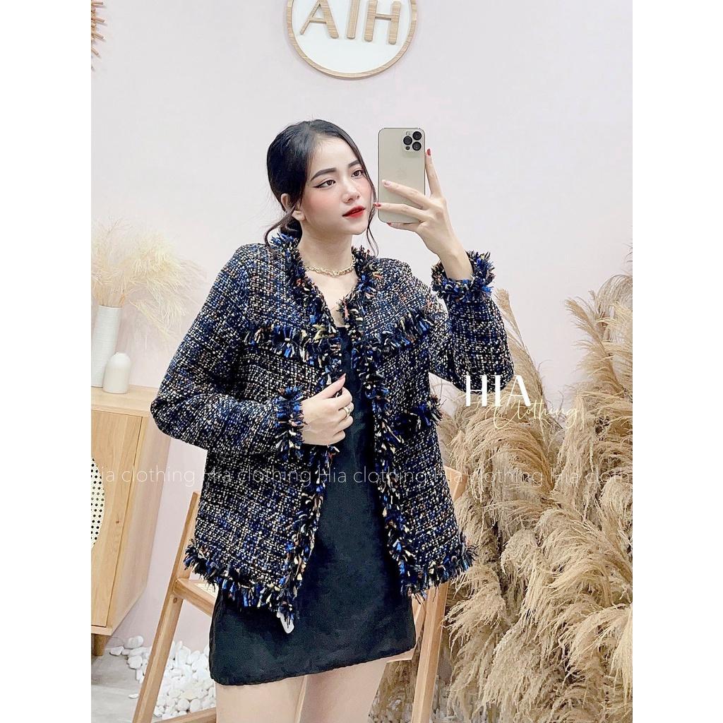 Áo Khoác Dạ Tweed Hàng Thu Đông Cao Cấp 2 Lớp Thương Hiệu HIA Clothing A292