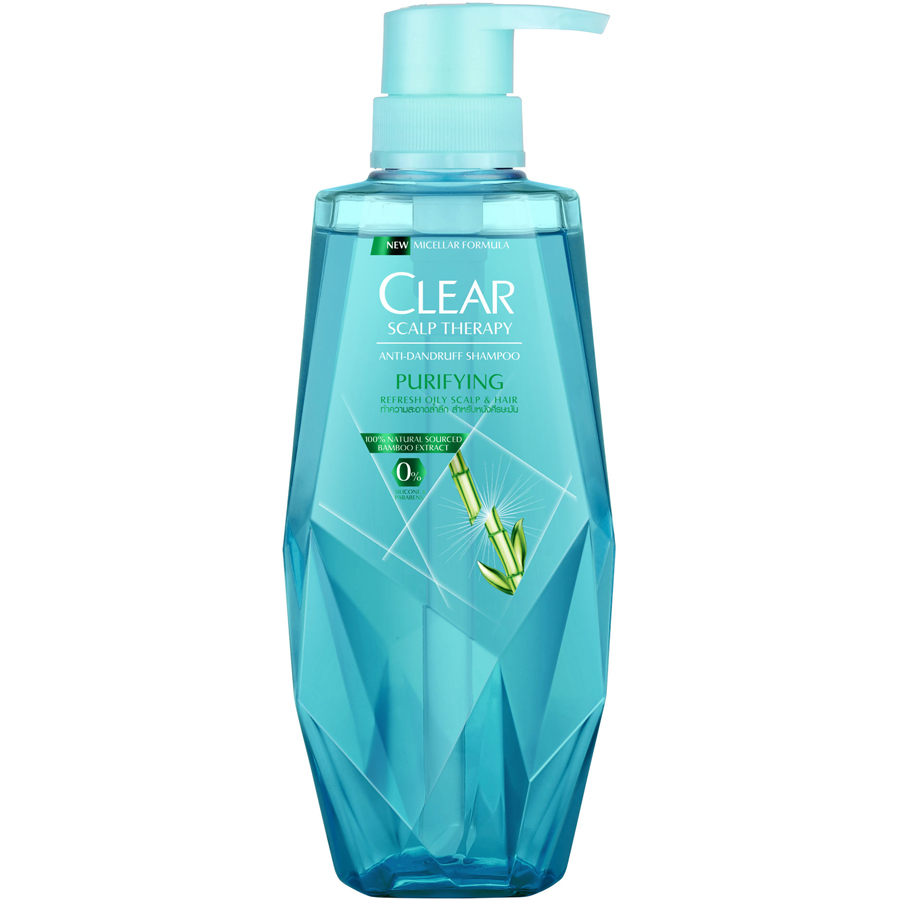 Dầu Gội Clear Làm Sạch Da Đầu Nhờn Và Ngăn Gàu Công Thức Micellar (380ml)