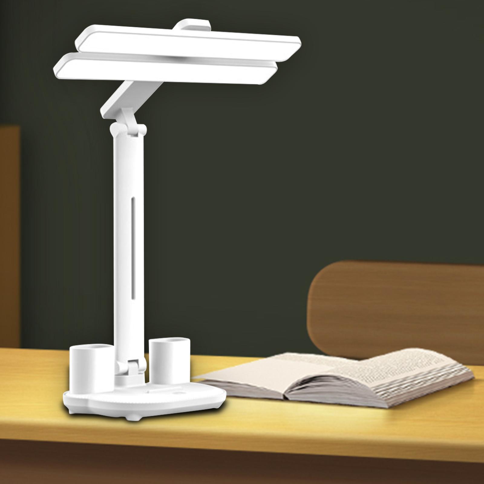 3 in 1 Desk Lamp Eye Caring Flexible Table Lamp for Reading Dorm Room Office