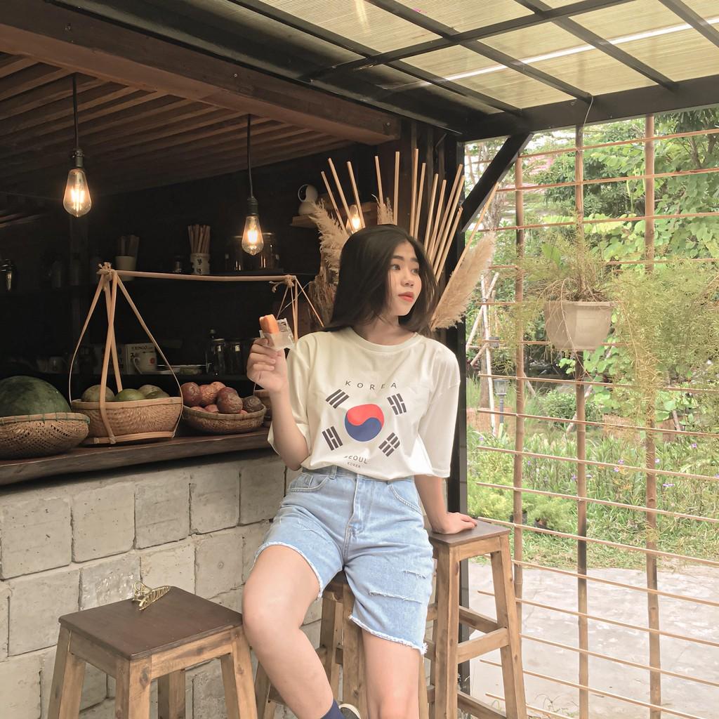 Áo Thun Unisex Cờ Hàn - HÌNH CHỤP THẬT