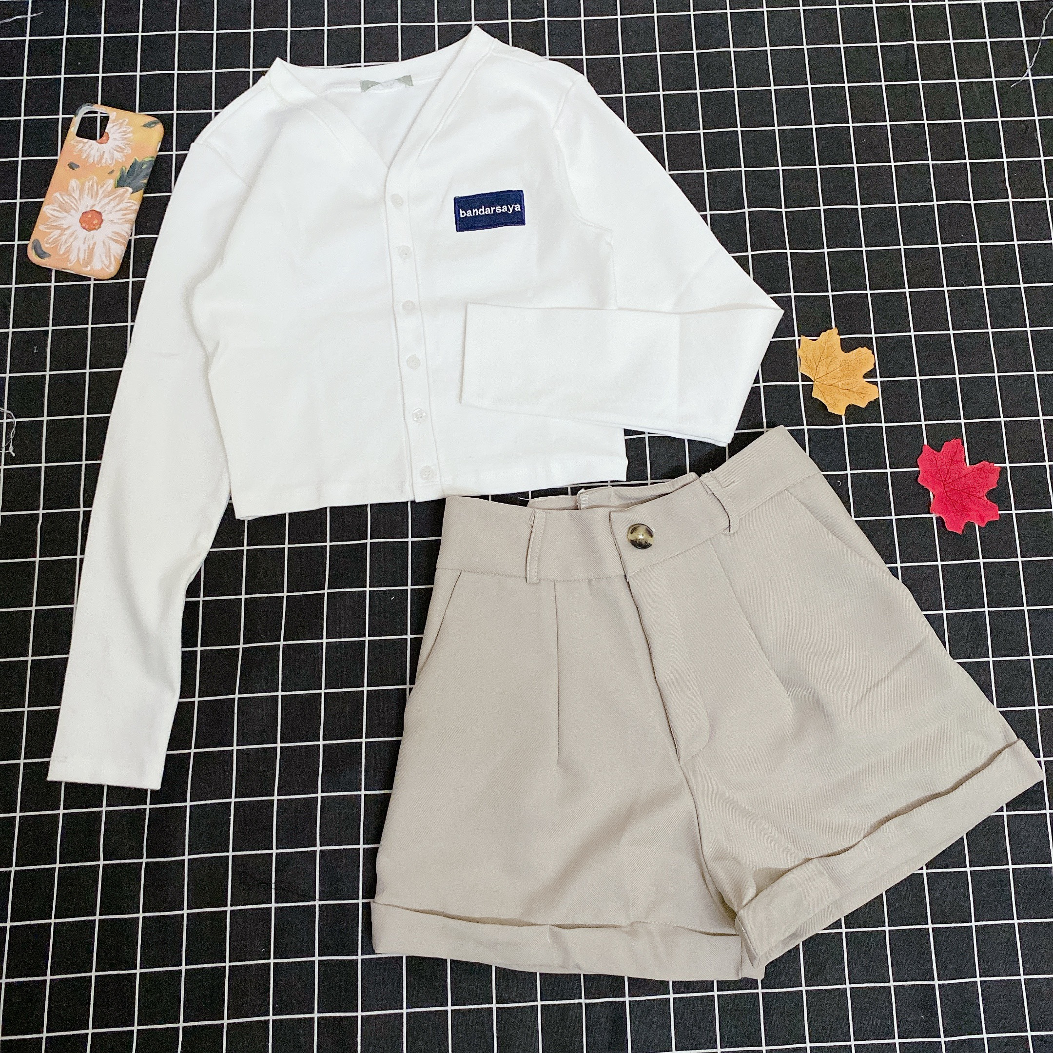 SET NỮ 2 MÓN THÊU CHỮ BANDARSAYA