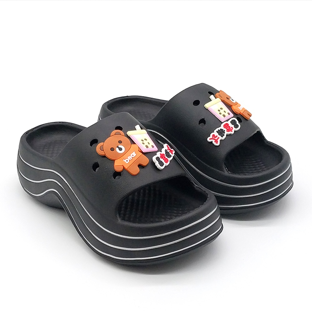 Dép bánh mì nữ quai ngang cao 7cm siêu nhẹ chất EVA siêu nhẹ iDÉP - DL253