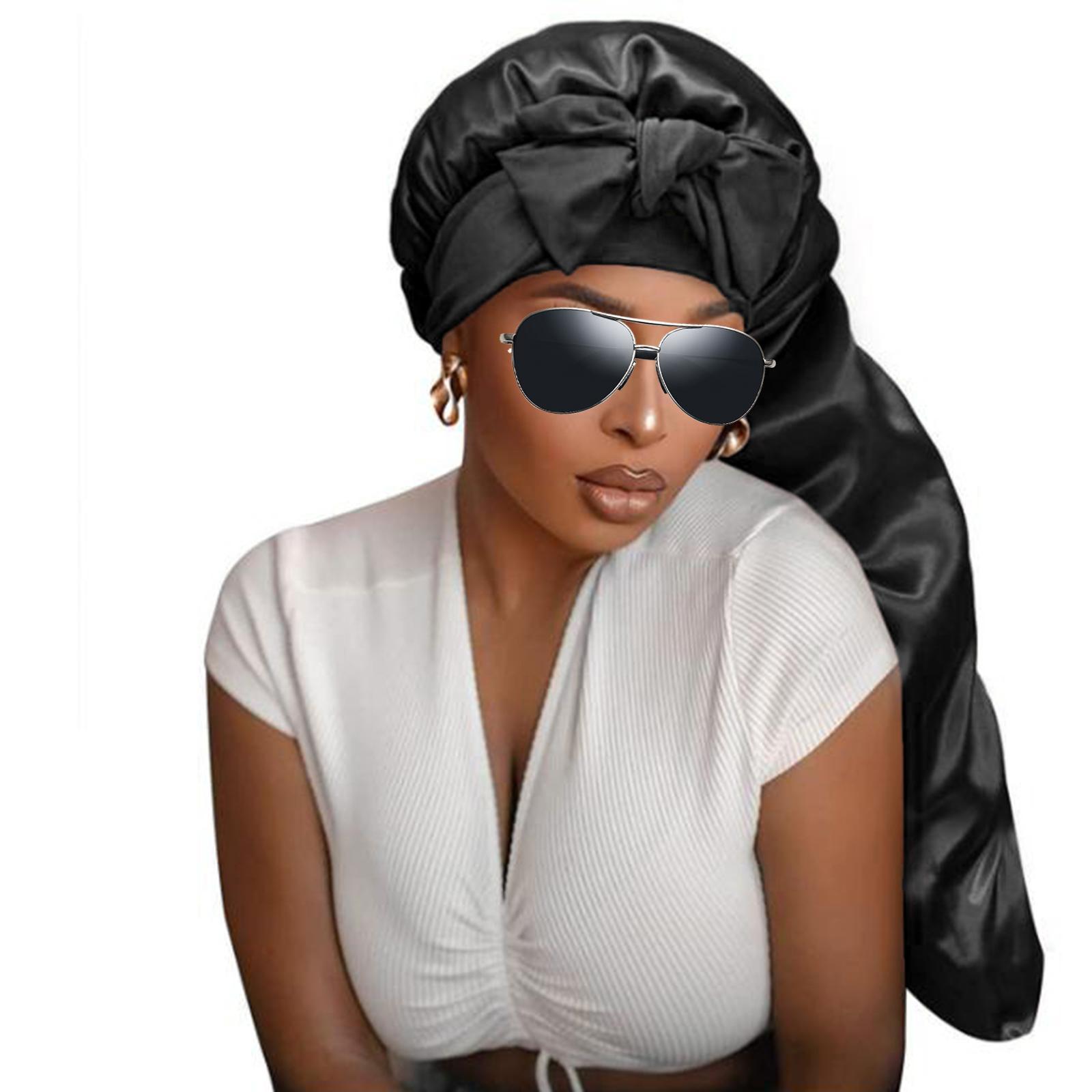 Sleep Cap Nightcap Wrap Head Scarf Satin Bonnet for Sleeping Dreadlocks