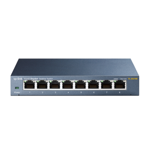 Bộ Chia Tín Hiệu TP-Link SG108 - Switch Để Bàn 8 Cổng 10/100/1000Mbps - Hàng Chính Hãng