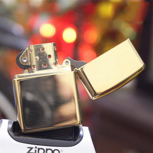 Bật Lửa Zippo 169 Line Armor High Polish Brass