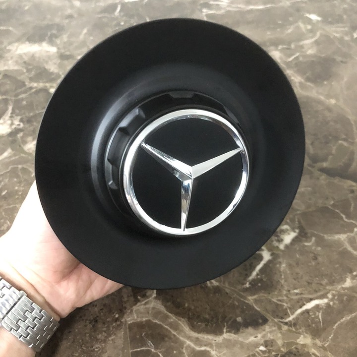 Bộ logo chụp mâm, ốp lazang bánh xe ô tô thiết kế dành cho một số dòng xe Maybach BC-1100, chất liệu liệu hợp kim nhôm và nhựa ABS