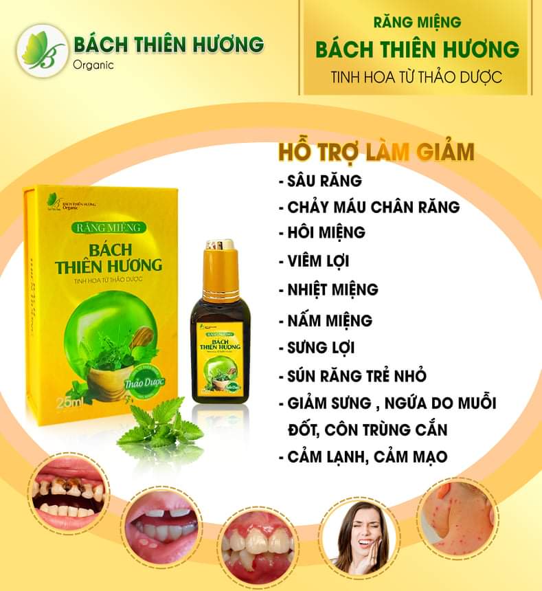 Bộ 2 Bách Thiên Hương chăm sóc Răng Miệng