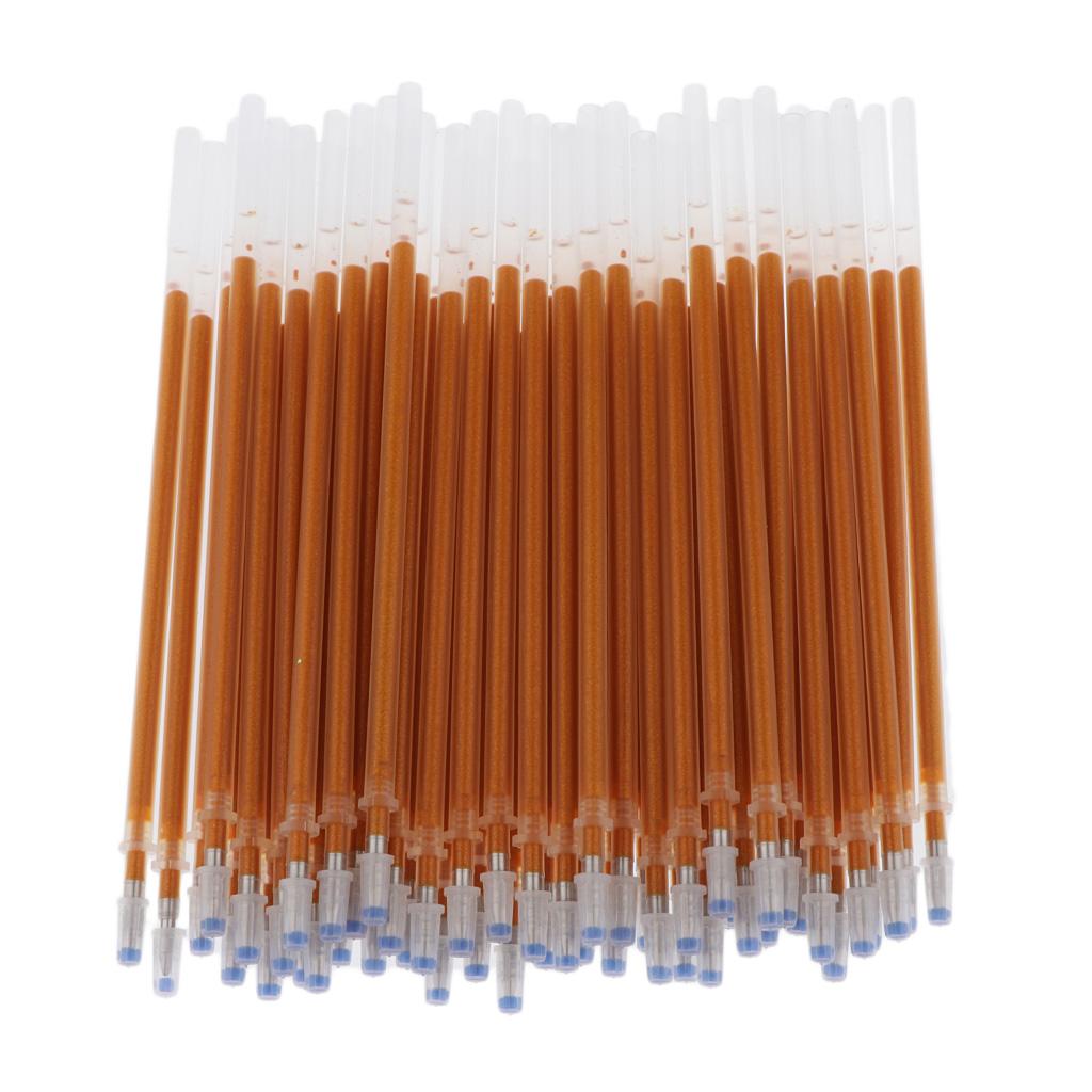 2x50 Pieces Gold Color Flash Gel Pen Refill Fluorescent Graffiti Painting