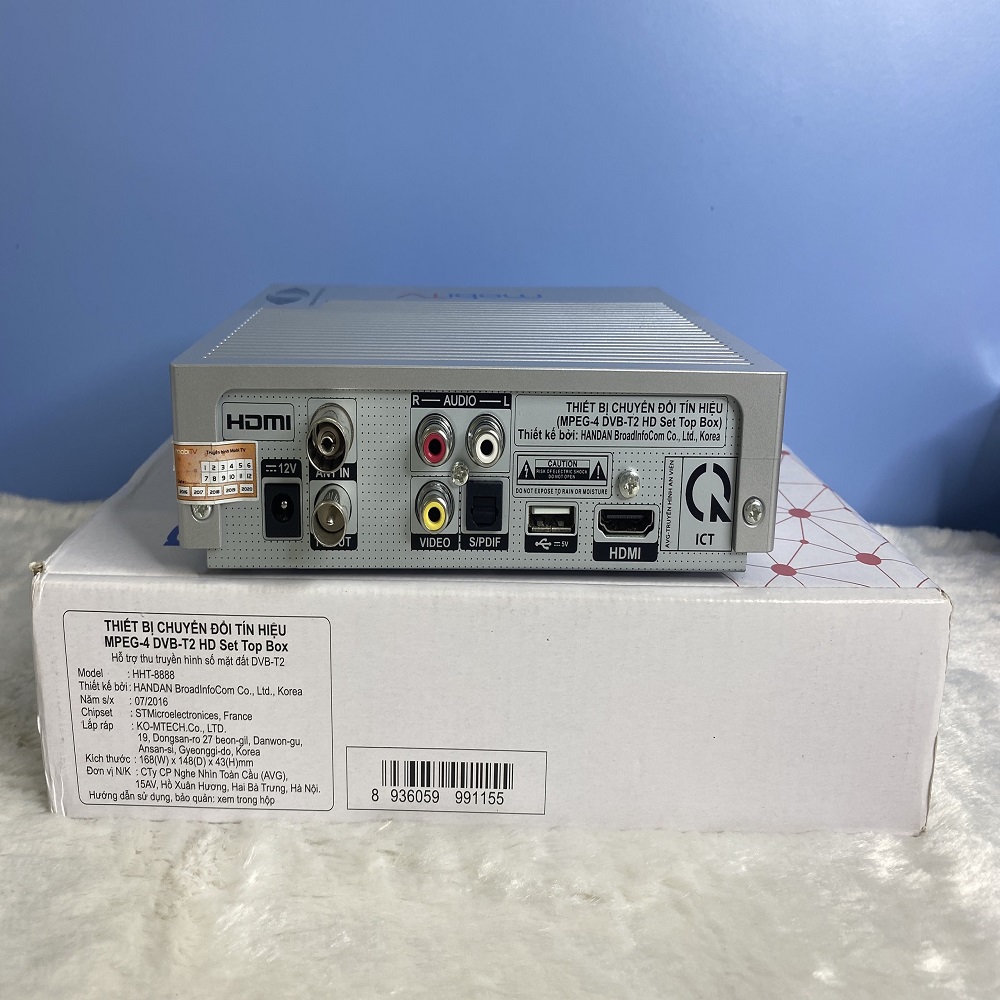 BỘ ĐẦU THU DVB T2 MOBITV SỬ DỤNG ANTEN 8 MÓN ,HÀNG CHÍNH HÃNG