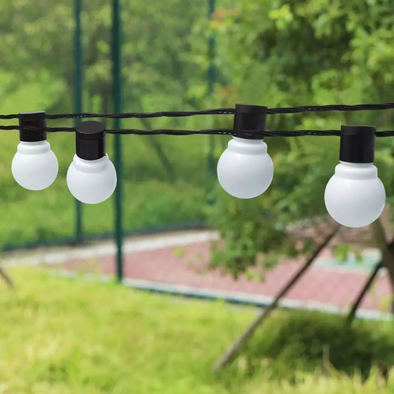Dây đèn Ping Pong trang trí Đèn led cắm điện 5m màu vàng ấm