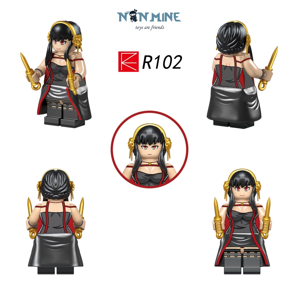 Minifigures Spy Family Gia Đình Điệp Viên Lắp Ráp Nhân Vật Manga Anime RZL0002