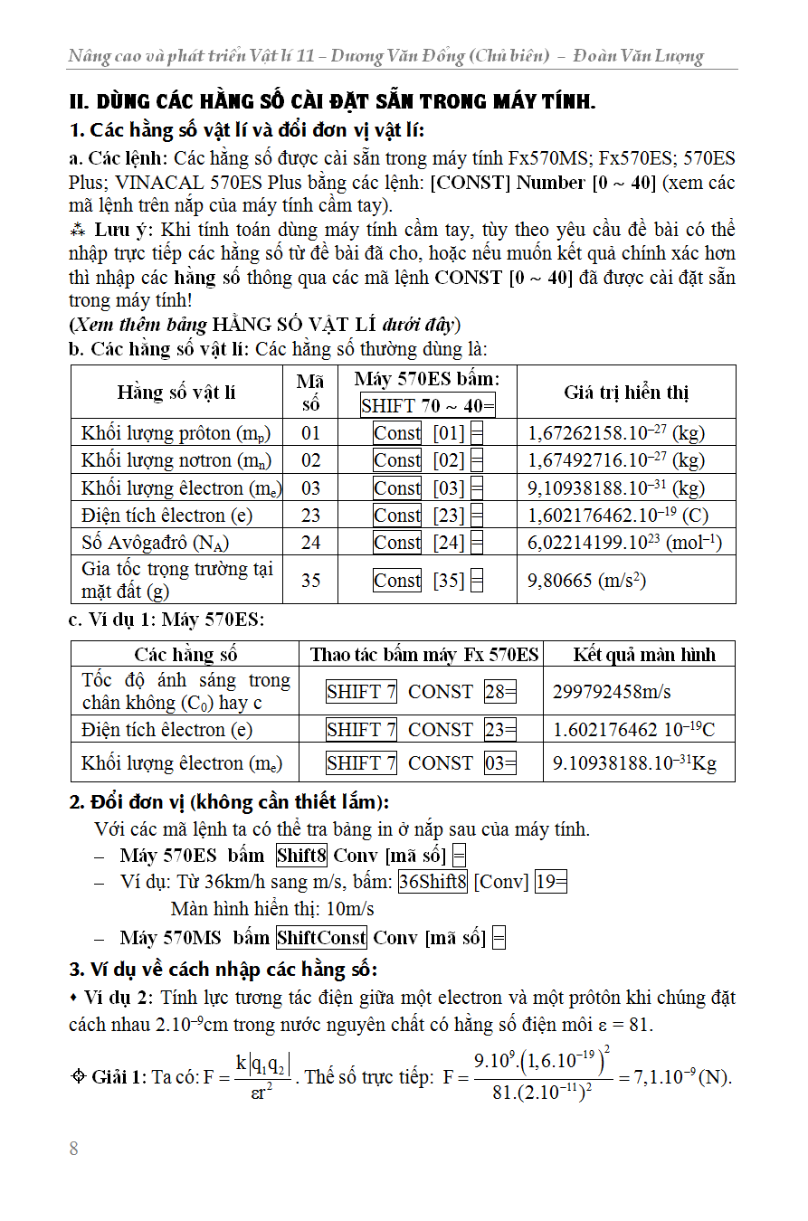 Nâng Cao Và Phát Triển Vật Lí 11